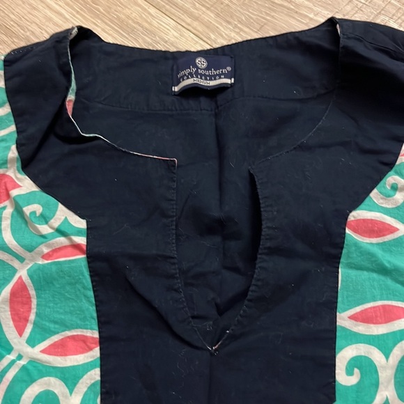 Simply Southern Pink and Green Tunic - Picture 3 of 6